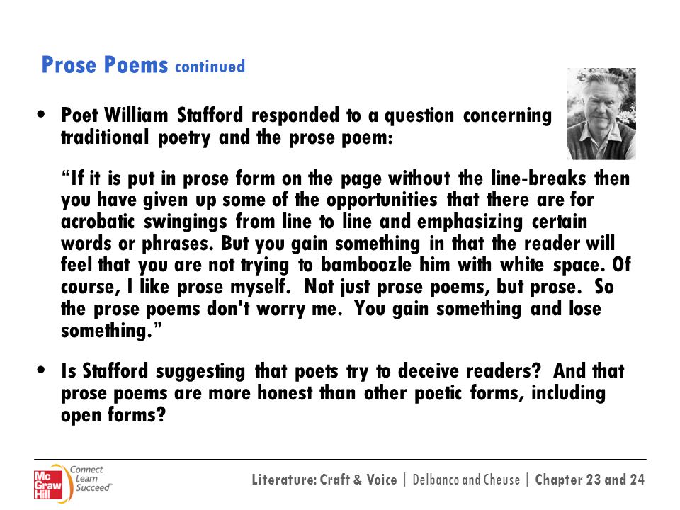 Prose Poem: Poetic Form